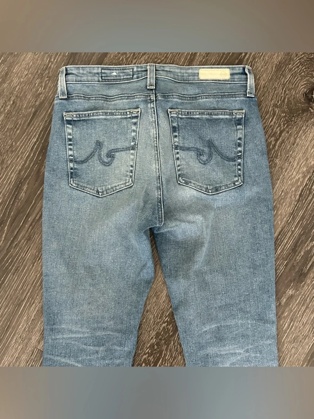 AG Adriano Goldschmied Prima Cigarette Leg Skinny Blue Jeans Womens 30 Mid Rise - Picture 6 of 12